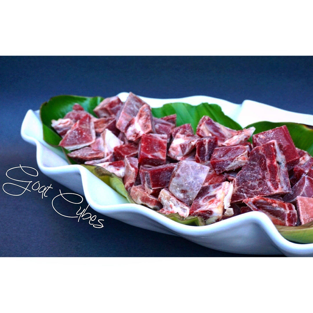 Goat Cubes (Bone-In, Free Range, Halal)