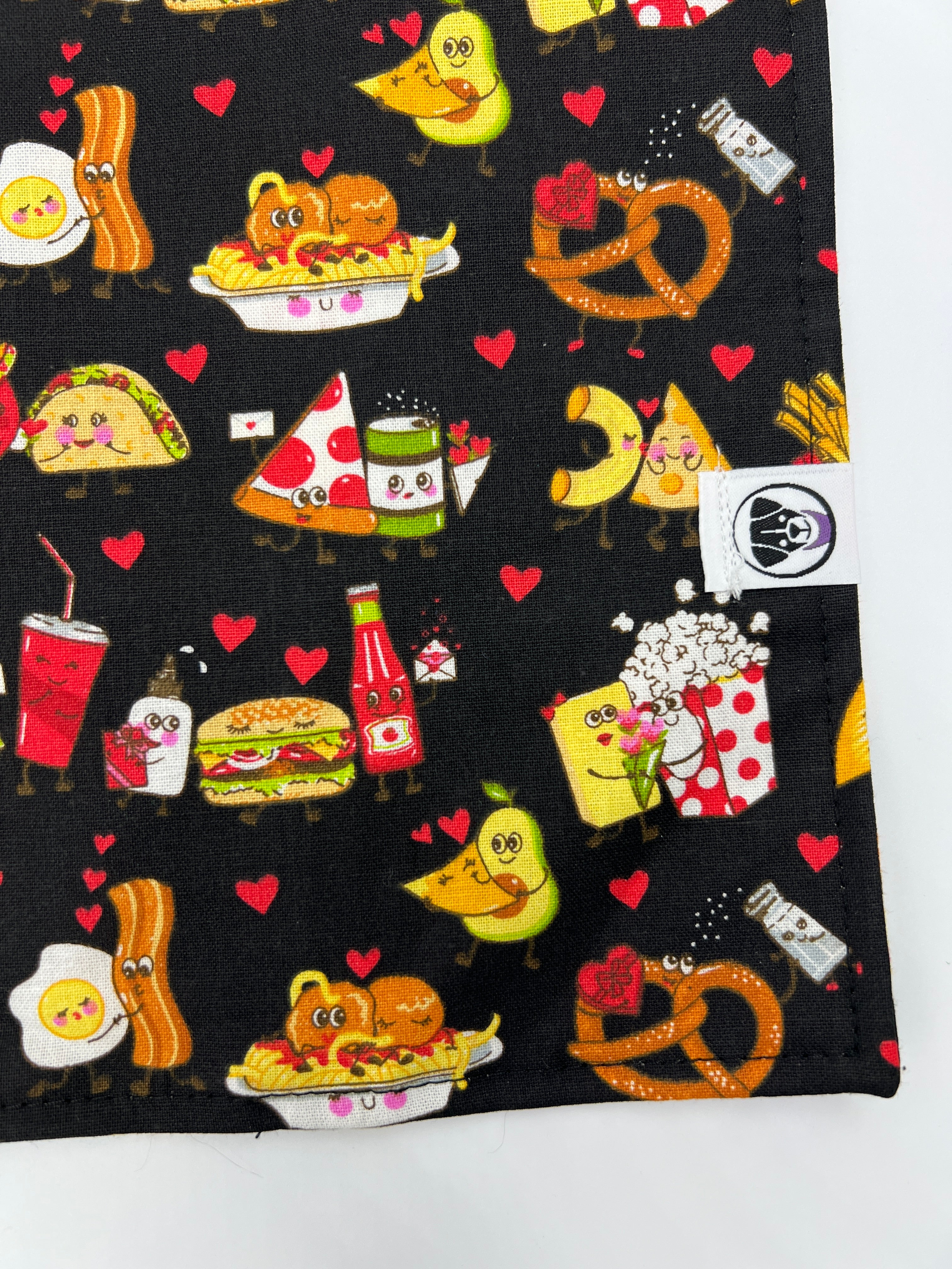 Valentine's Day Dog and Cat Bandana With Snaps Perfect Food Pairs