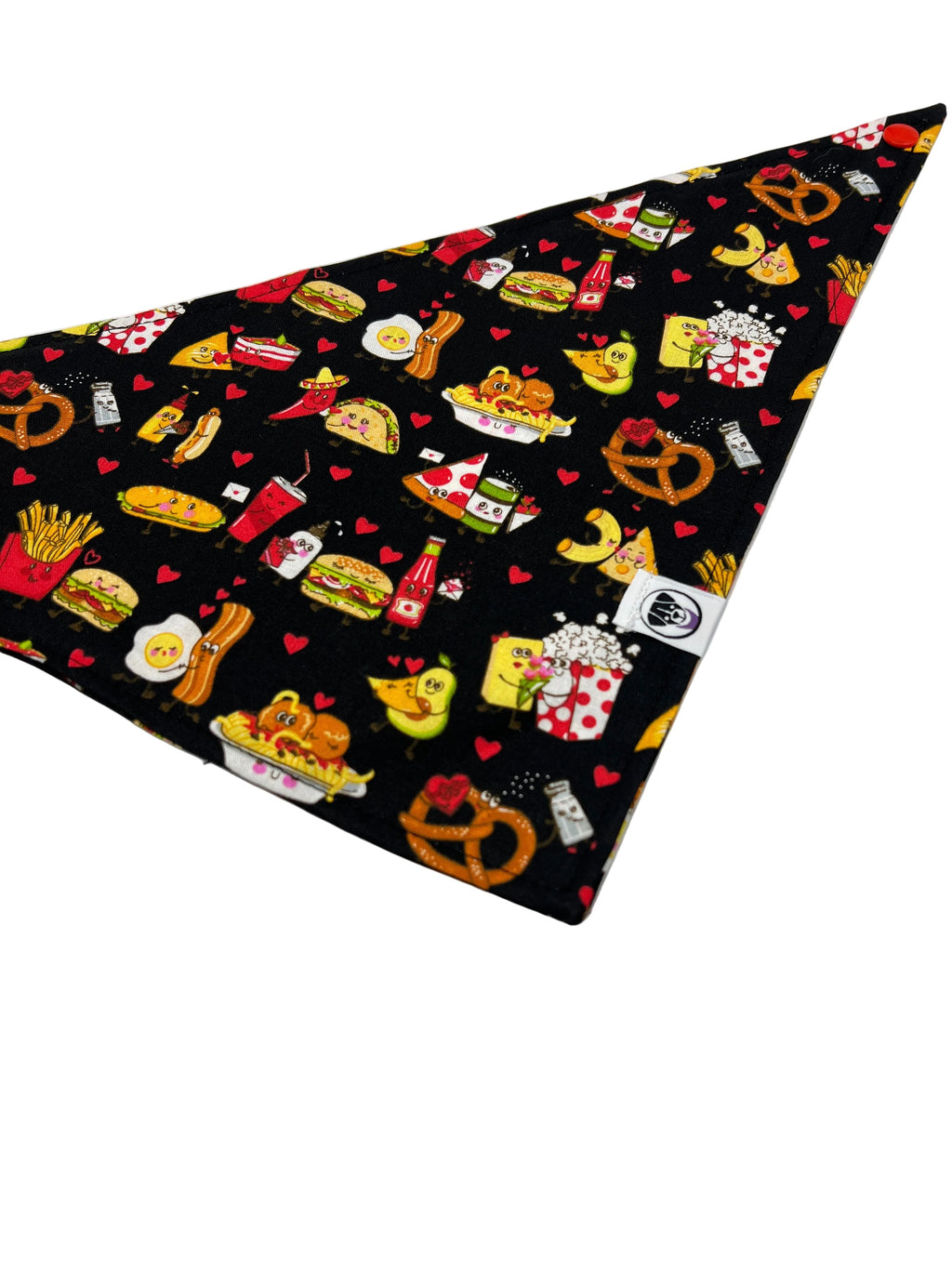 Valentine's Day Dog and Cat Bandana With Snaps Perfect Food Pairs