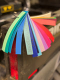 ring with biothane color swatches showing 26 colors and engraving