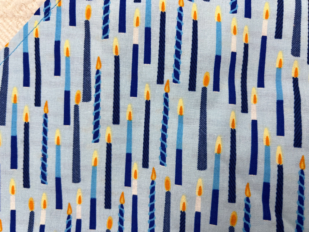 Hanukkah Menorah Candles Light Blue Bandana
