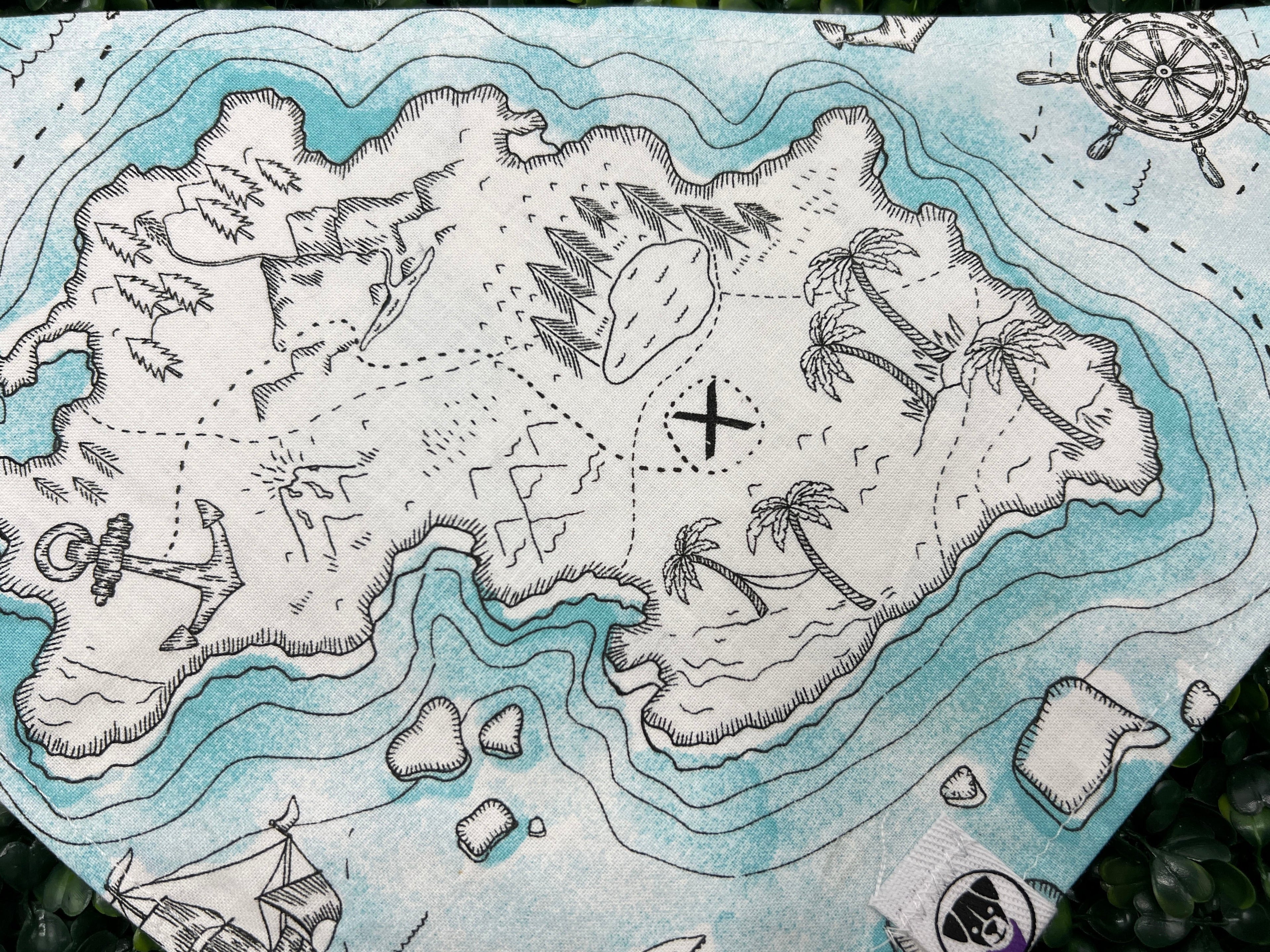 Treasure Map Bandana