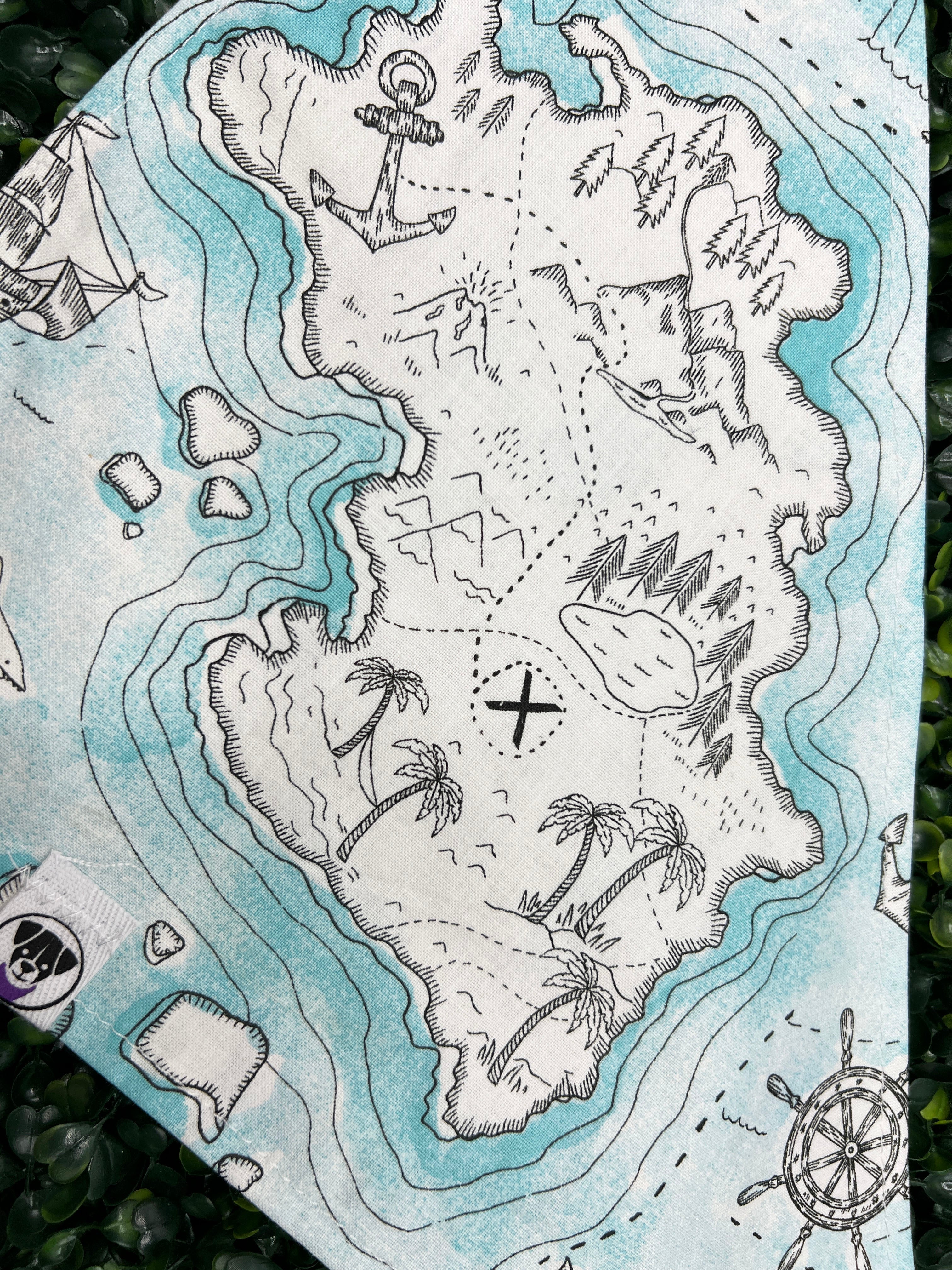 Treasure Map Bandana