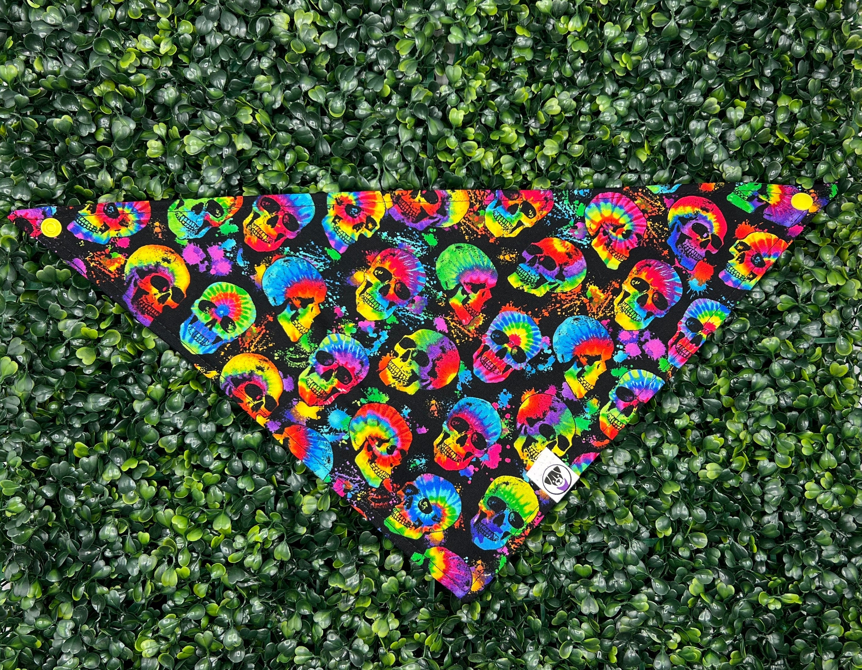 Tie Dye Skulls Bandana