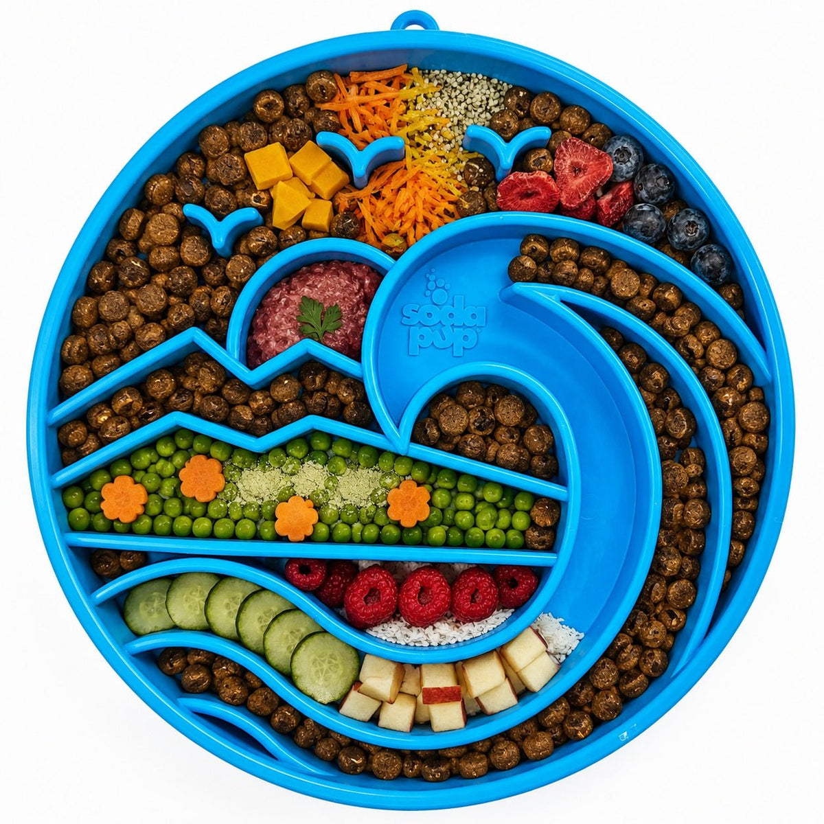 Baja Design eTray - Shallow Slow Feeder Dog Bowl for Enrichment | USA Made - Ulti-Mutt Toys