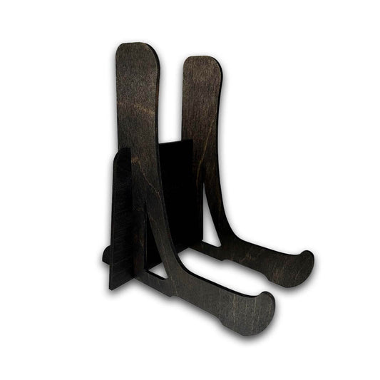 Large Black Wood Display Stand