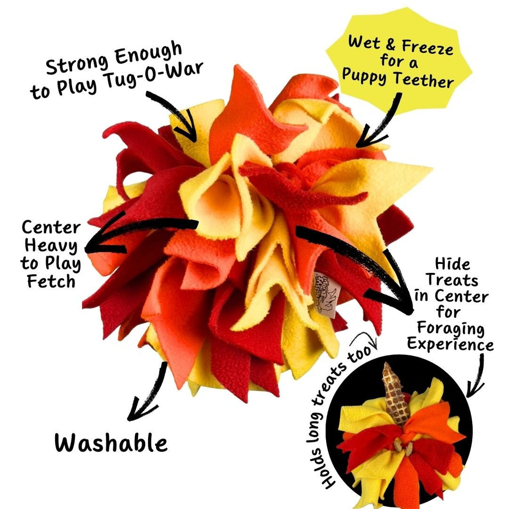 Chelsy’s Toys Snuffle Ball – Interactive Dog Enrichment, Treat & Training Toy - Ulti-Mutt Toys