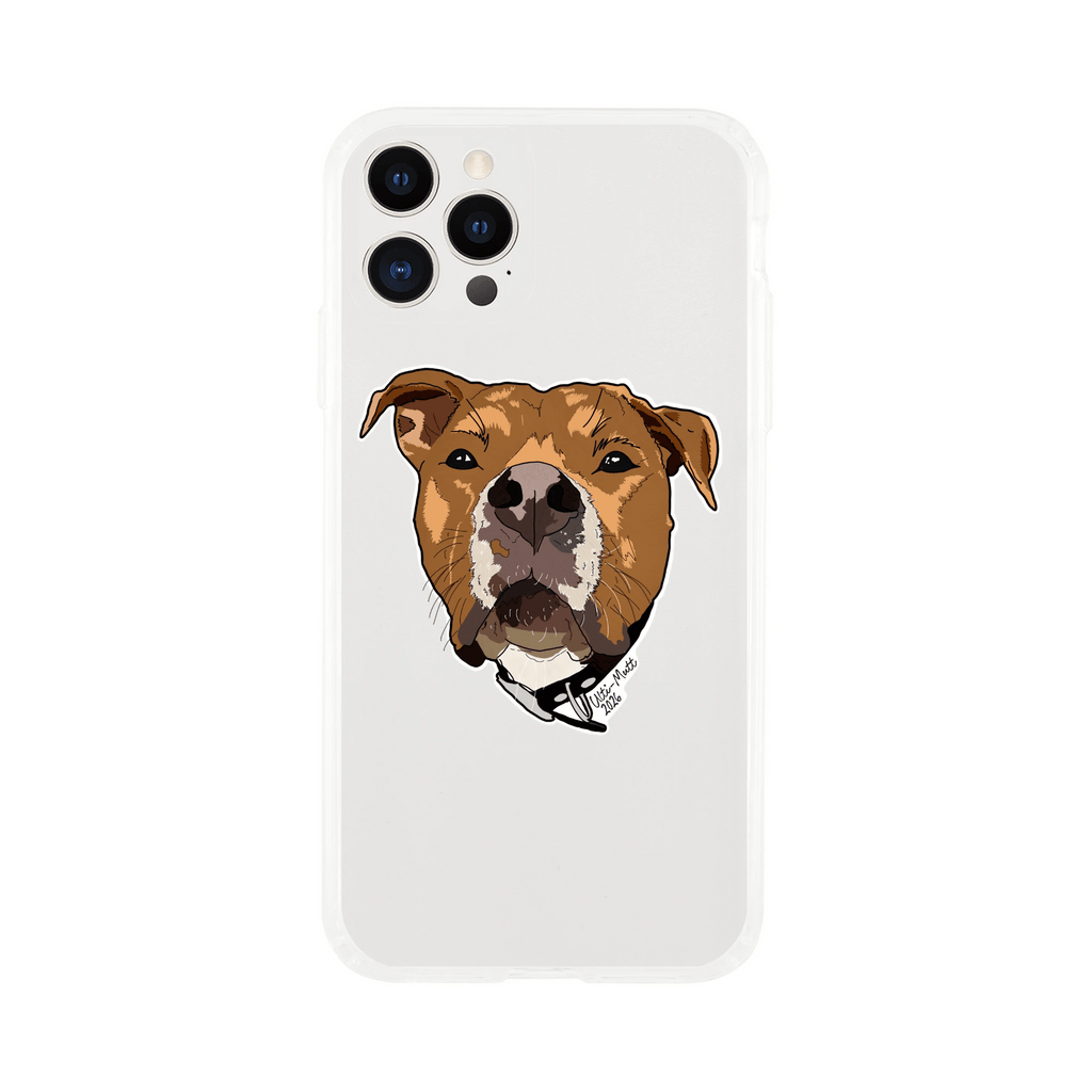 Clear phone case with pitbull - Ulti-Mutt Toys