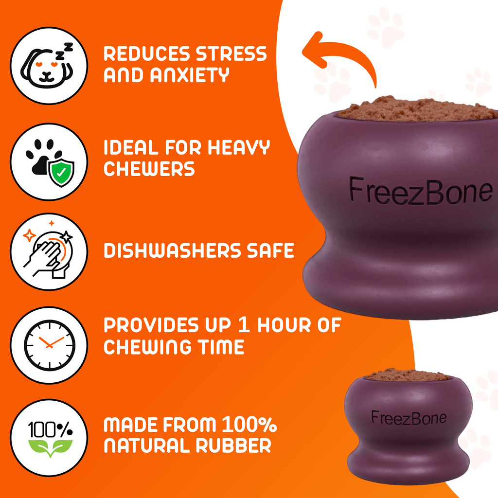 Freezball - Durable Fillable Dog Chew Bone - Ulti - Mutt Toys