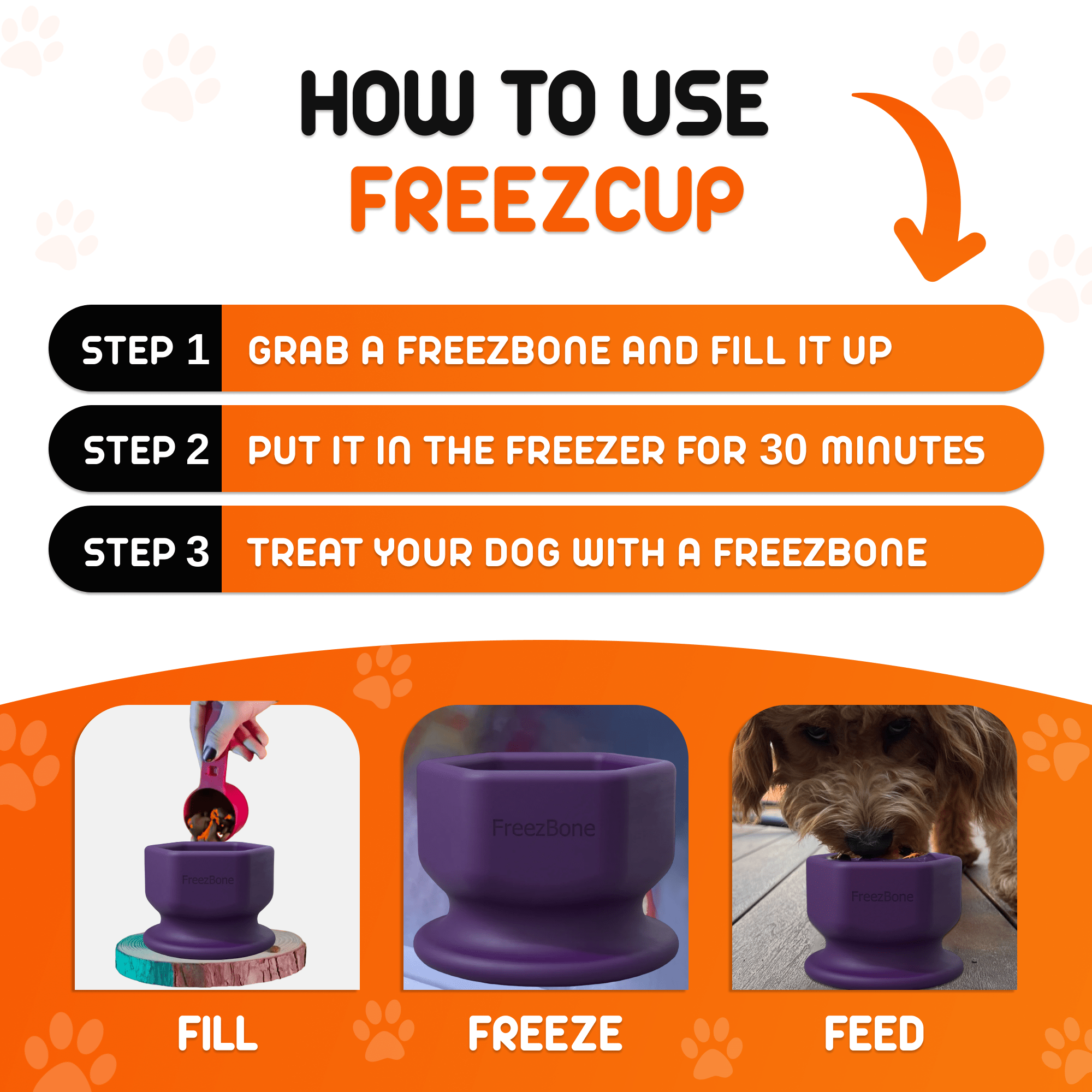 FreezCup - Long - Lasting Chew Fun - Ulti - Mutt Toys