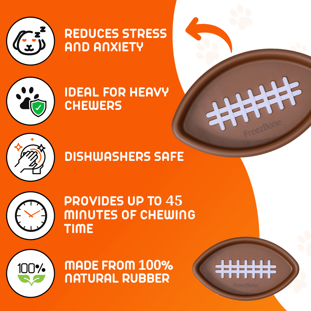 FreezFootball - Tough Enrichment Football Toy - Ulti - Mutt Toys