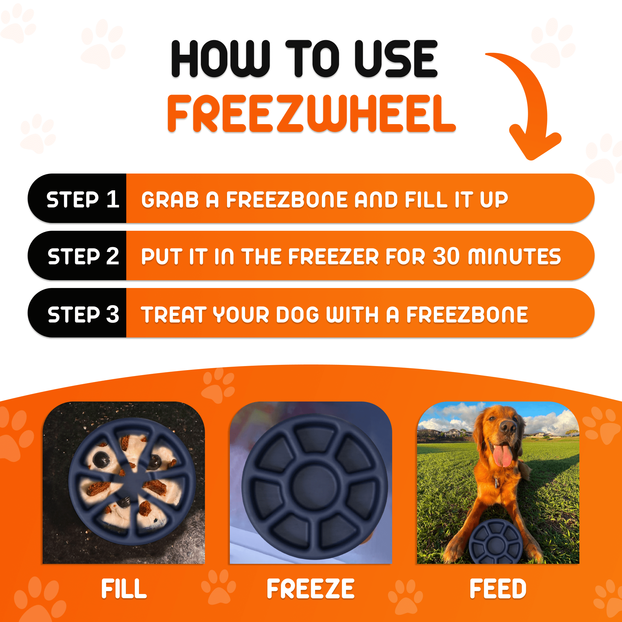 FreezWheel - Durable Interactive Chew - Ulti - Mutt Toys
