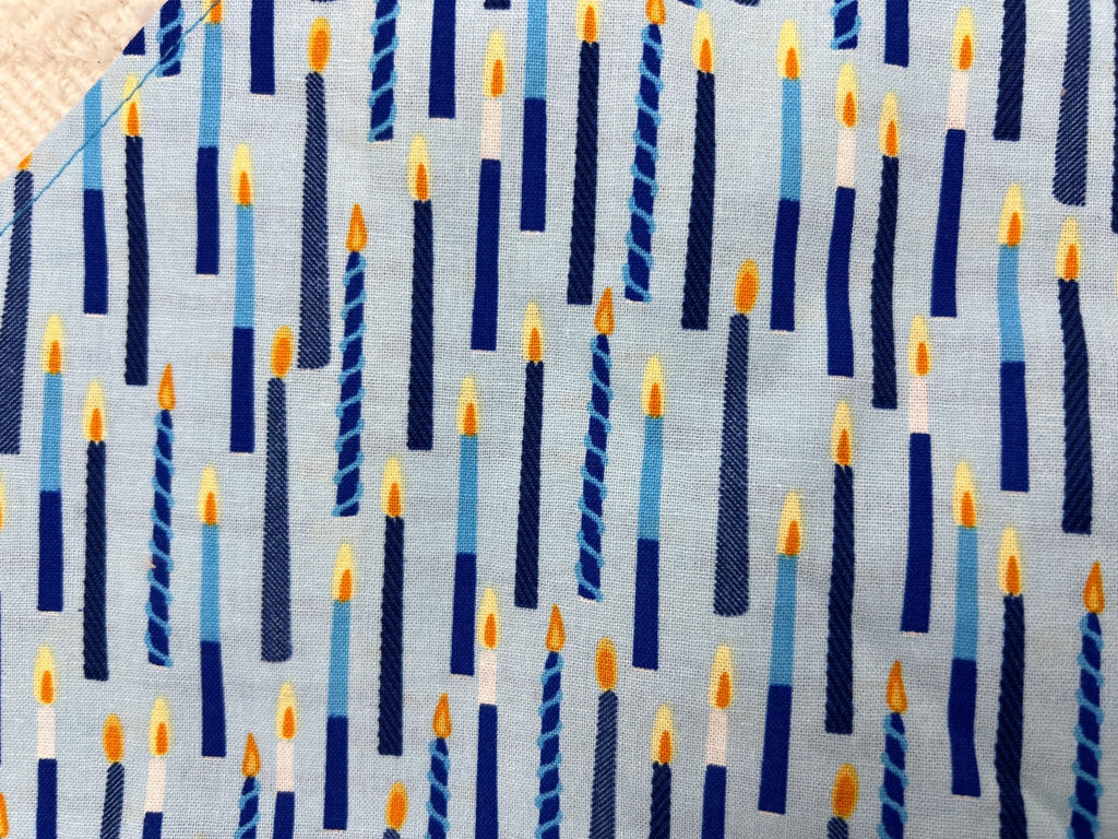 Hanukkah Menorah Candles Light Blue Bandana - Ulti-Mutt Toys
