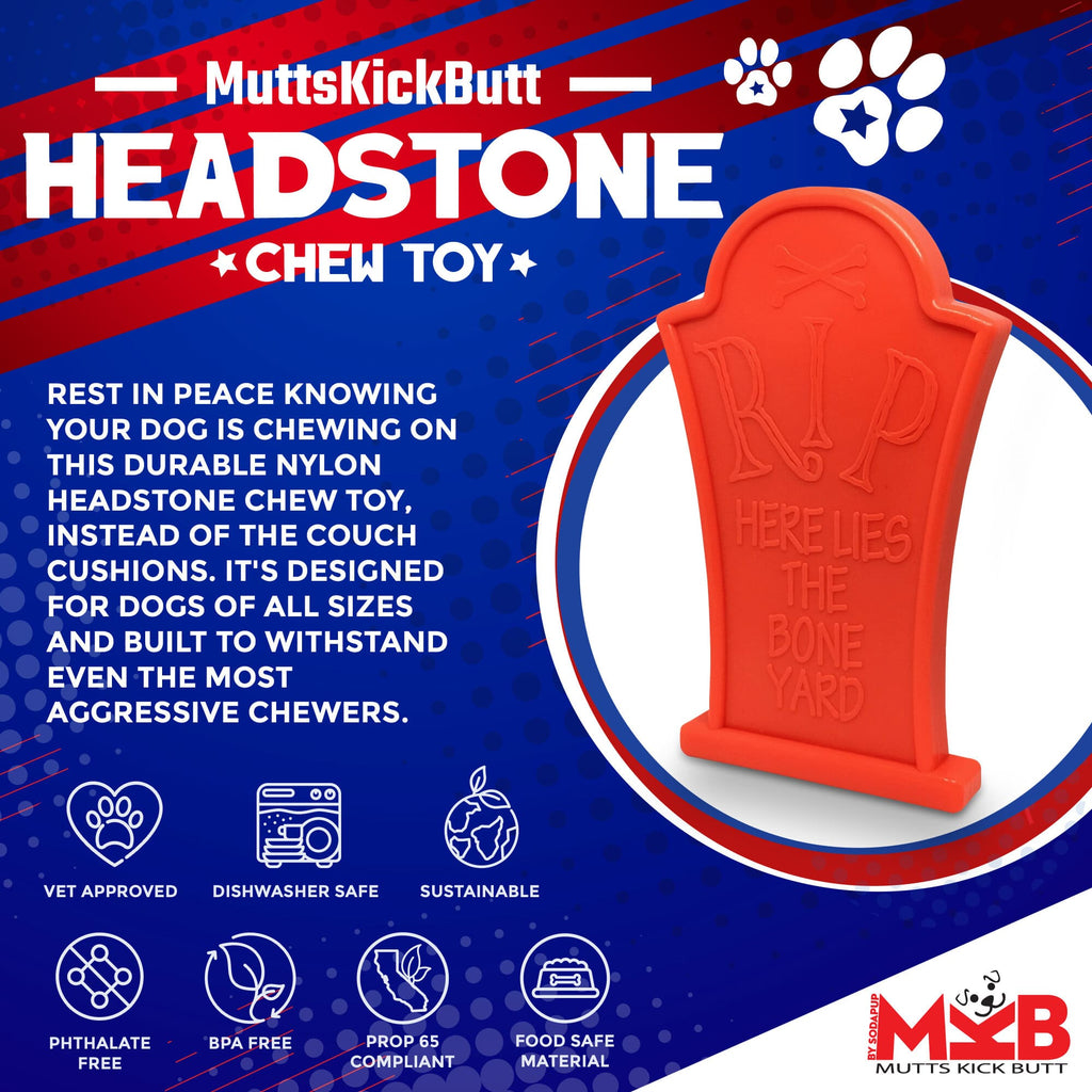 Headstone Ultra Durable Nylon Dog Chew Toy - Ulti-Mutt Toys