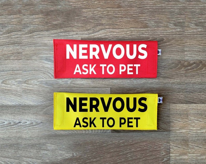 Nervous - Ask To Pet Leash Sign - Ulti-Mutt Toys