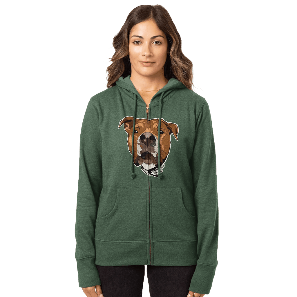 Organic Women's Heathered Zip Hoodie | Econscious EC4580 - Ulti-Mutt Toys