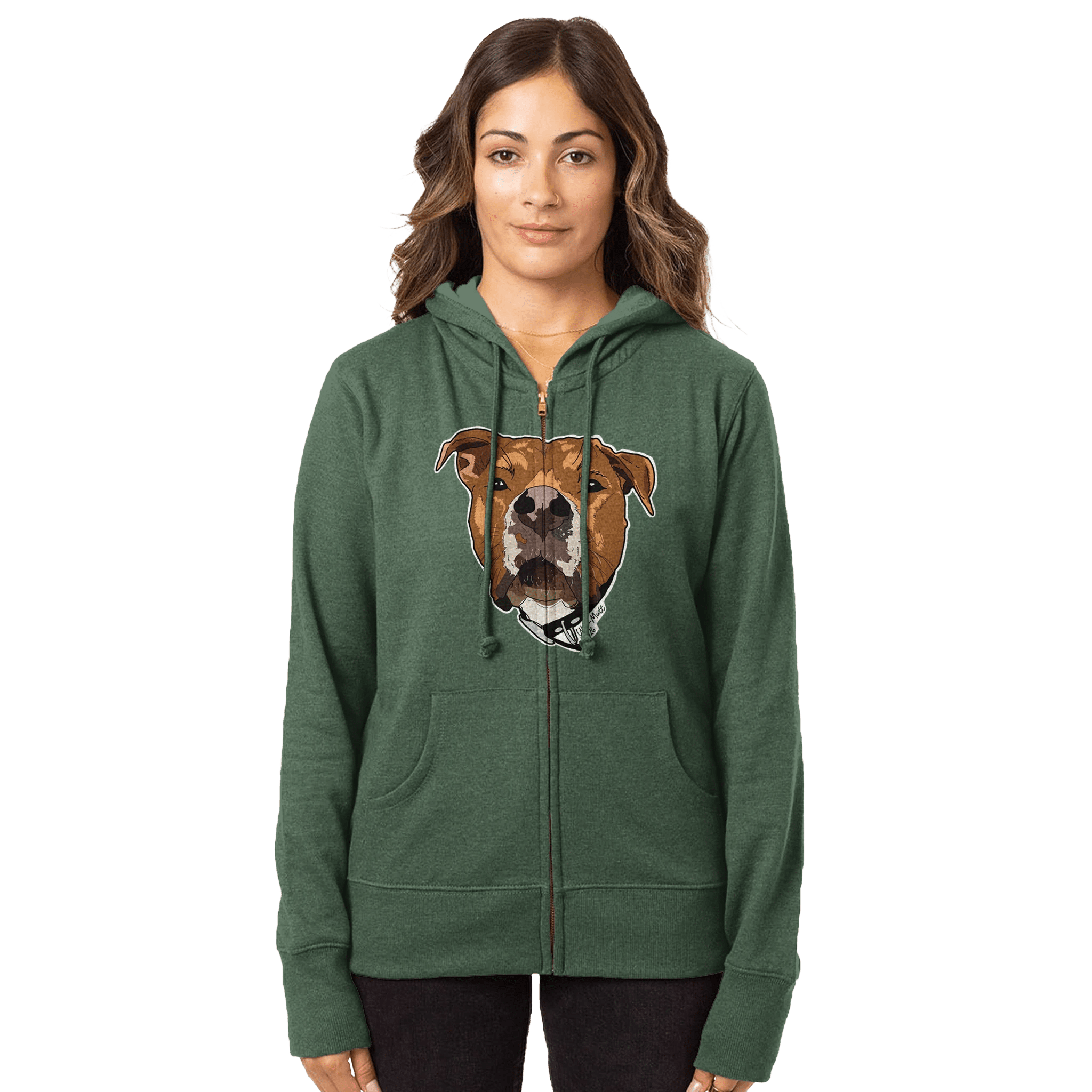 Organic Women's Heathered Zip Hoodie | Econscious EC4580 - Ulti-Mutt Toys