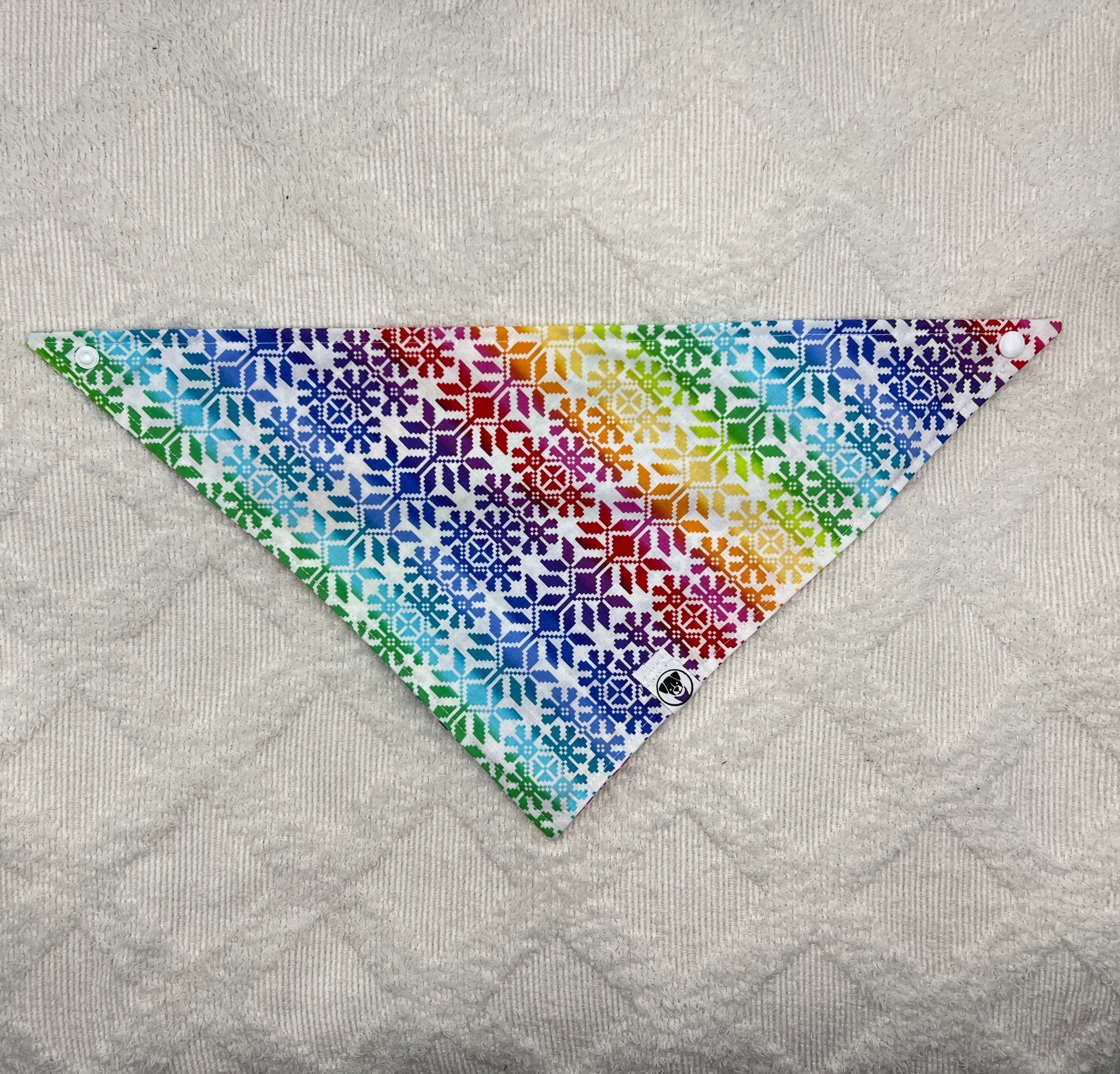 Rainbow Snowflake Sweater Bandana - Ulti-Mutt Toys