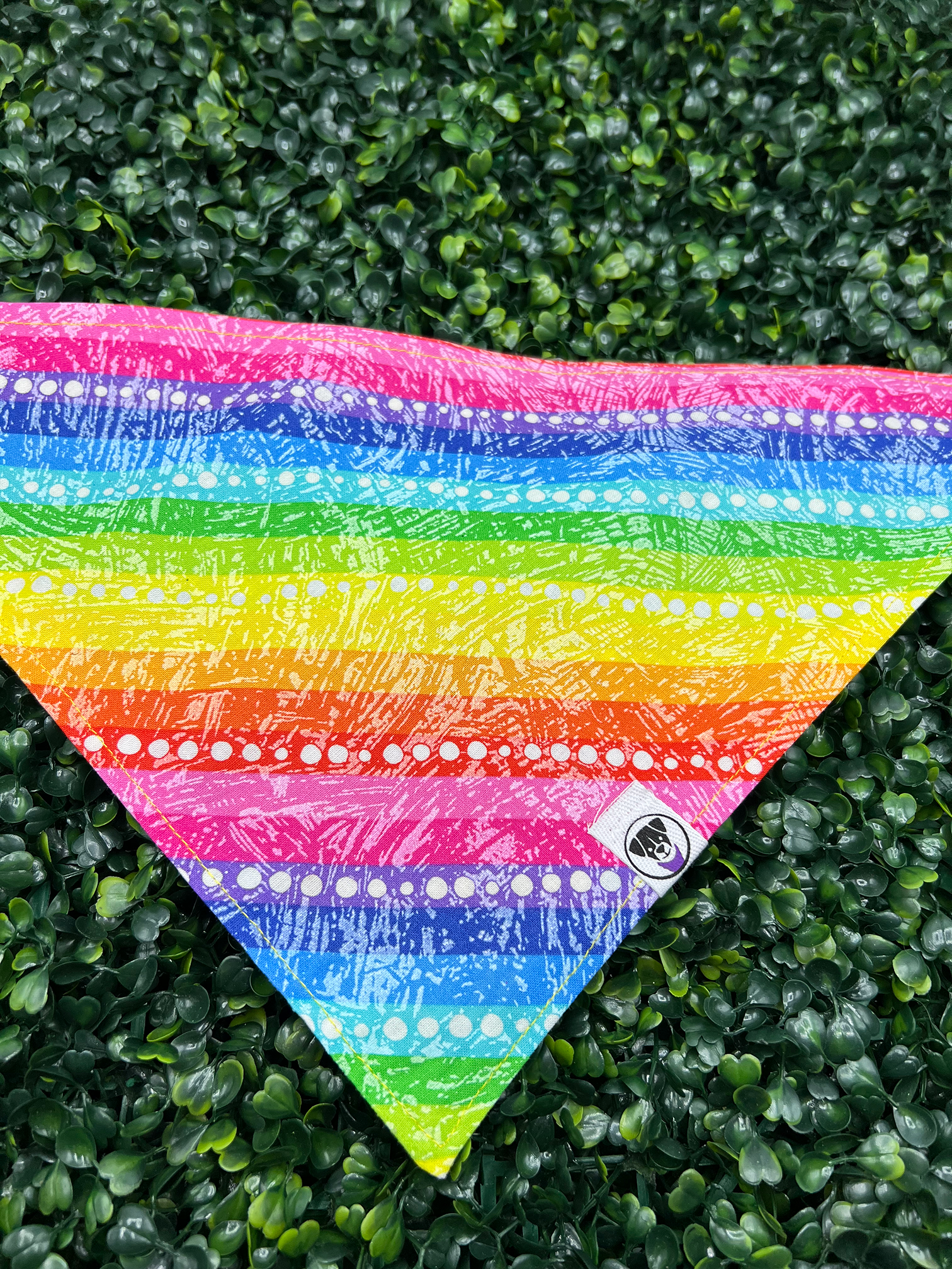 Rainbow Stripes and Dots Bandana - Ulti-Mutt Toys