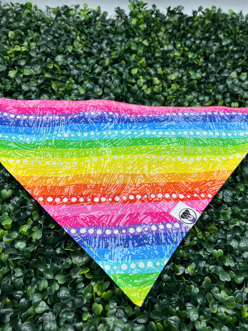 Rainbow Stripes and Dots Bandana - Ulti-Mutt Toys