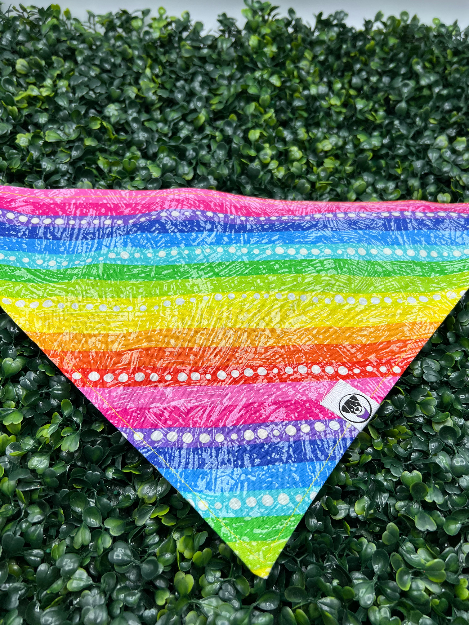 Rainbow Stripes and Dots Bandana - Ulti-Mutt Toys