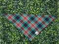 Teal and Red Flannel Bandana - Ulti-Mutt Toys