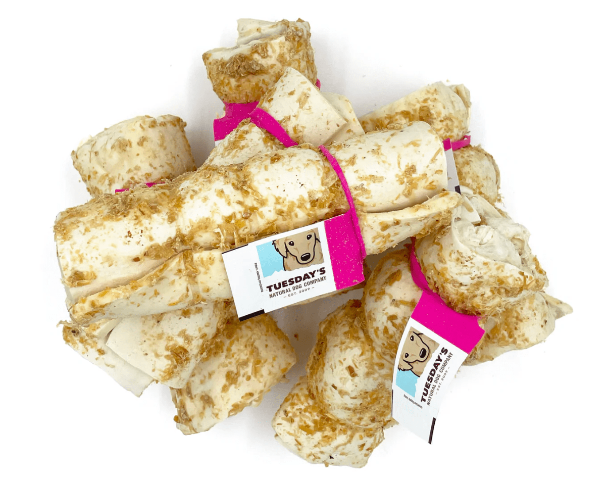 Tuesday's Natural Dog Co. 5-6" Beef Cheek Rolls | Ulti-Mutt Toys - Ulti-Mutt Toys