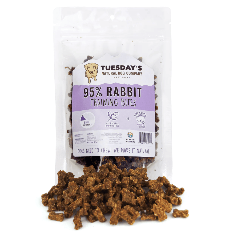 Tuesday's Natural Dog Company Rabbit Training Bites - Ulti-Mutt Toys