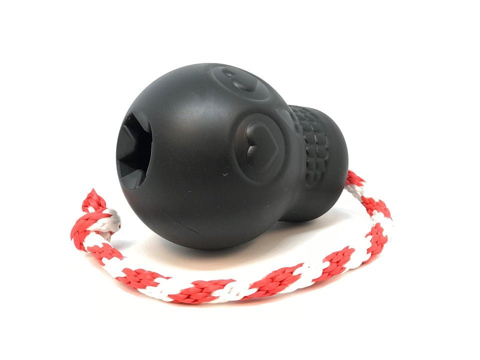 USA-K9 Magnum Skull - Black Magnum Rubber Chew Toy for Extreme Chewers | USA Made - Ulti-Mutt Toys