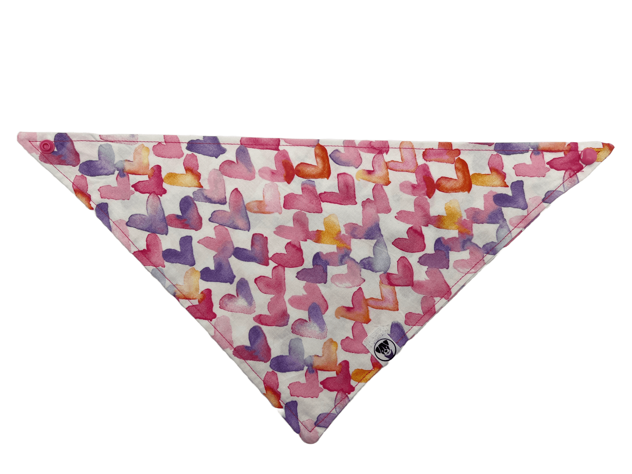 Watercolor Hearts Bandana - Ulti-Mutt Toys