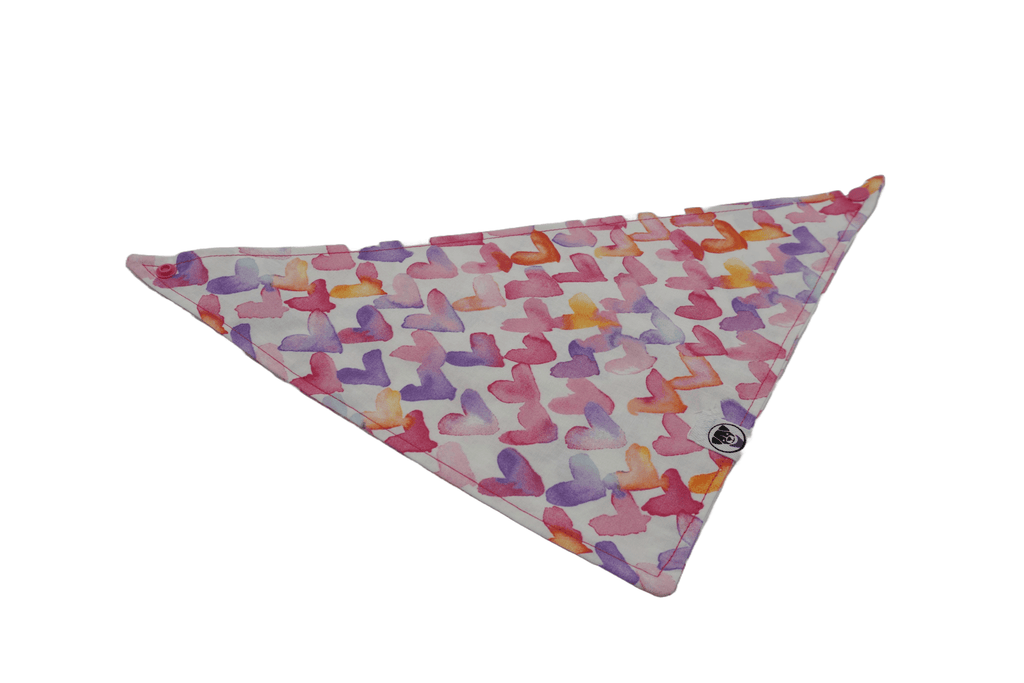 Watercolor Hearts Bandana - Ulti-Mutt Toys