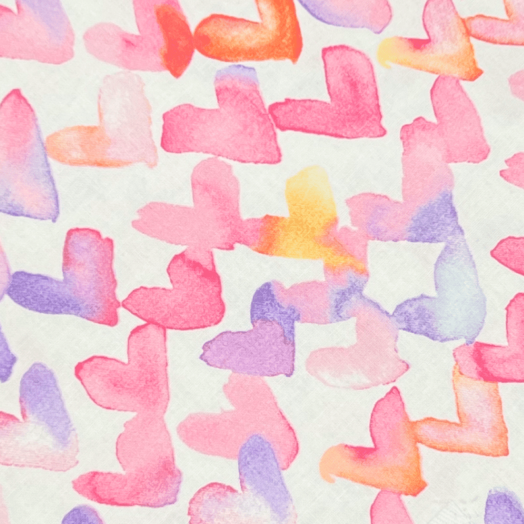 Watercolor Hearts Bandana - Ulti-Mutt Toys