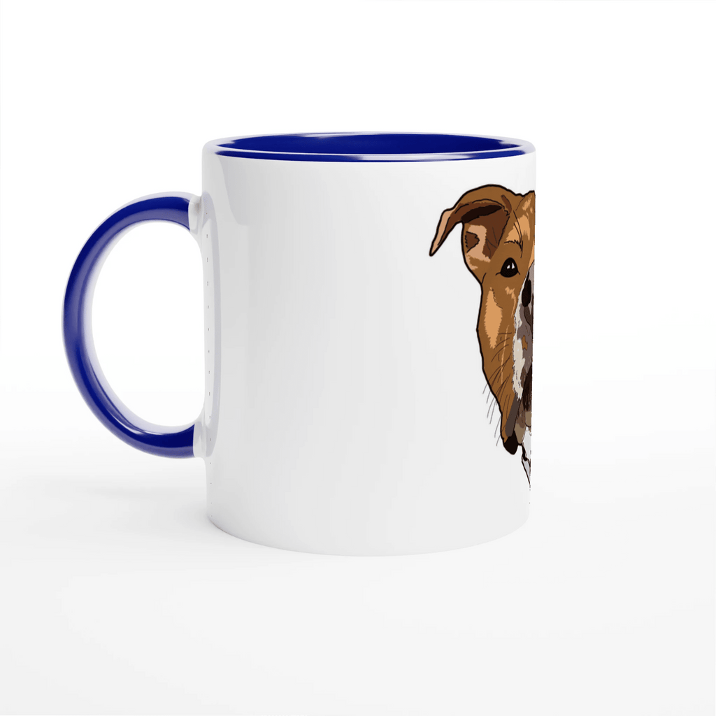 White 11oz Ceramic Mug with Color Inside - Ulti-Mutt Toys