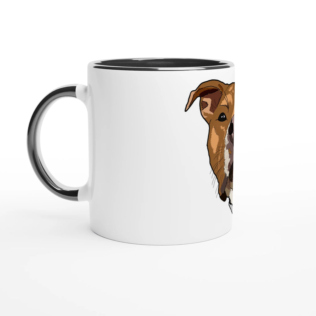 White 11oz Ceramic Mug with Color Inside - Ulti-Mutt Toys