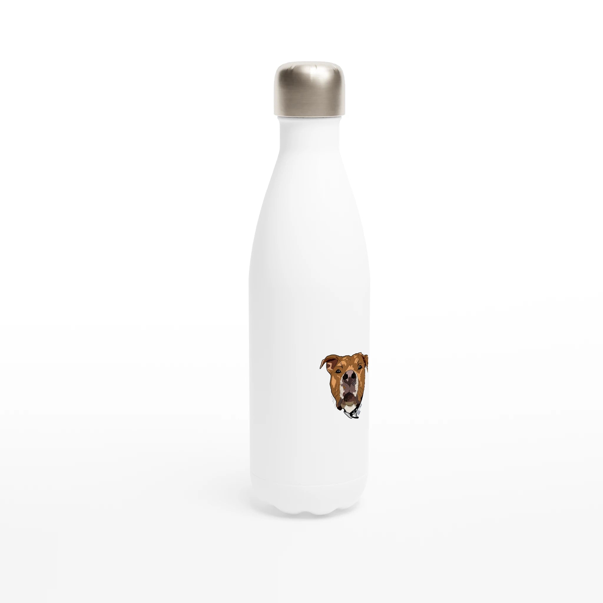 White 17oz Stainless Steel Water Bottle - Ulti-Mutt Toys