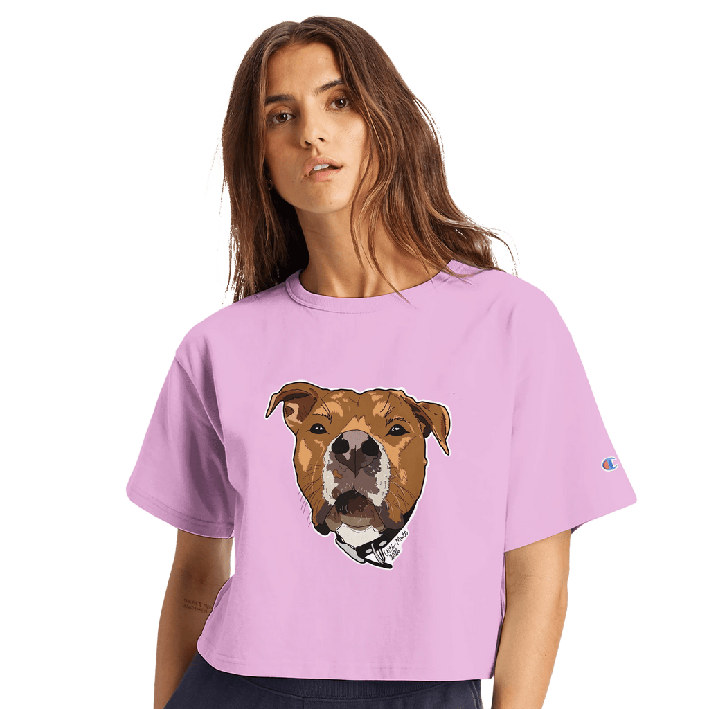Women's Cropped Heritage Crewneck T-Shirt | Champion T453W - Ulti-Mutt Toys